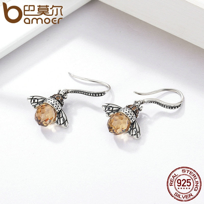 Bee Drop Earrings - Looking for their Beehive!