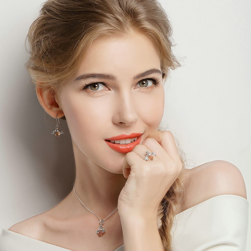 Bee Drop Earrings - Looking for their Beehive!