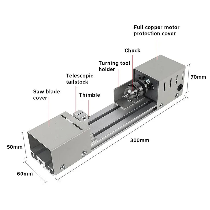 Compact Woodcraft Lathe