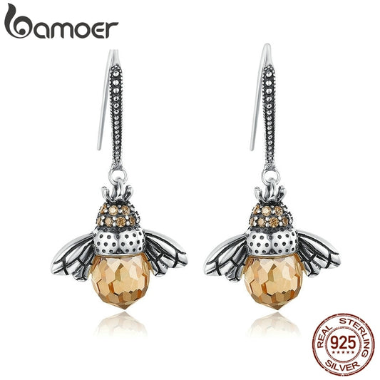 Bee Drop Earrings - Looking for their Beehive!